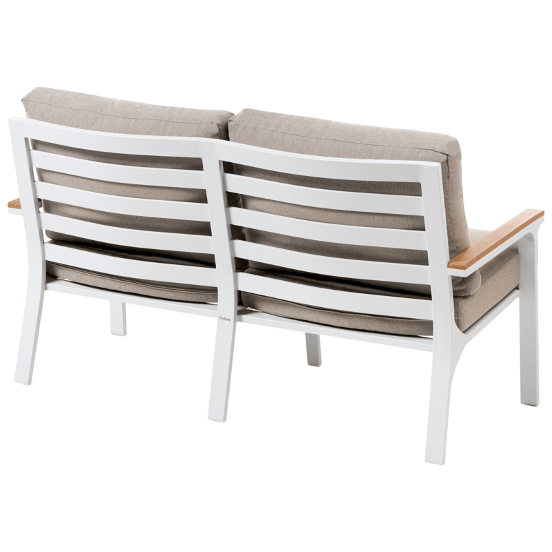 Sofagruppe udendørs med bord 4-personers Orero - Beige/Hvid/Brun - Have - Udendørs miljø - Altan & terrasse - Altanmøbler