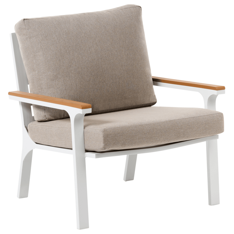 Sofagruppe udendørs med bord 4-personers Orero - Beige/Hvid/Brun - Have - Udendørs miljø - Altan & terrasse - Altanmøbler