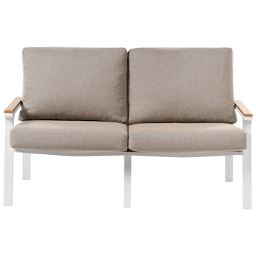 Sofagruppe udendørs med bord 4-personers Orero - Beige/Hvid/Brun - Havemøbler - Loungemøbler - Sofagrupper udendørs