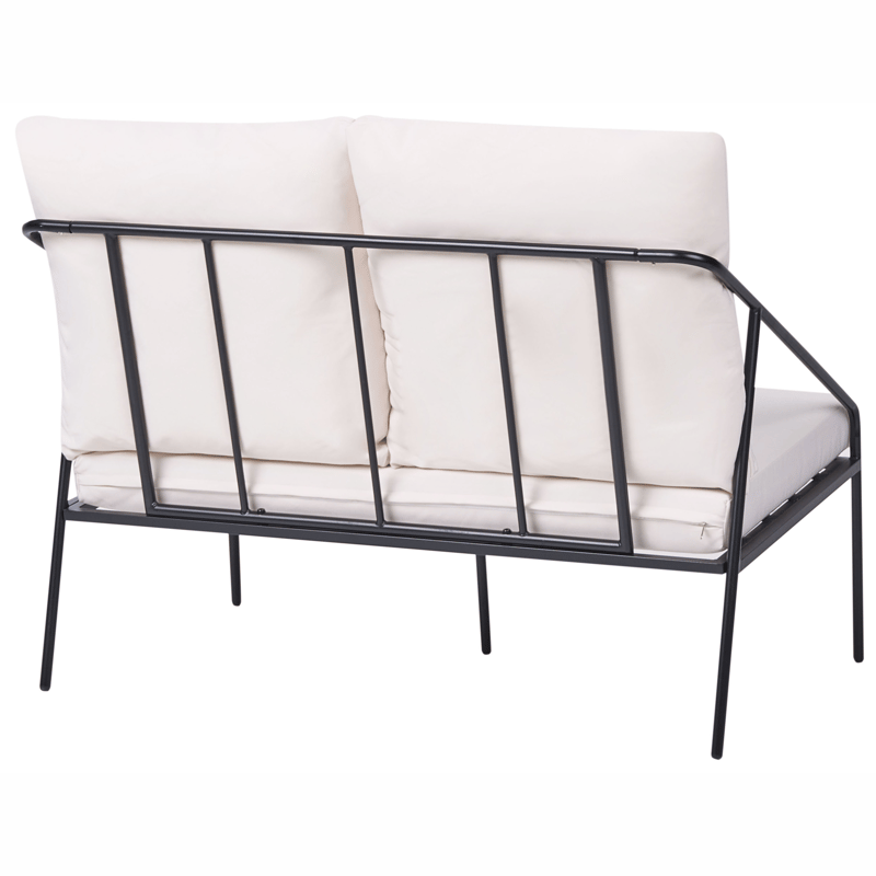 Sofagruppe udendørs med bord 4-personers Ustica - Sort/Hvid - Have - Udendørs miljø - Altan & terrasse - Altanmøbler