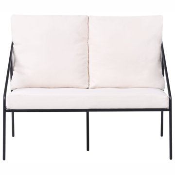 Sofagruppe udendørs med bord 4-personers Ustica - Sort/Hvid - Havemøbler - Loungemøbler - Sofagrupper udendørs