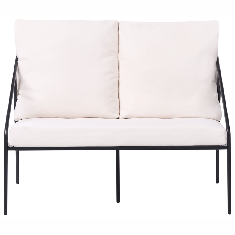 Sofagruppe udendørs med bord 4-personers Ustica - Sort/Hvid - Have - Udendørs miljø - Altan & terrasse - Altanmøbler