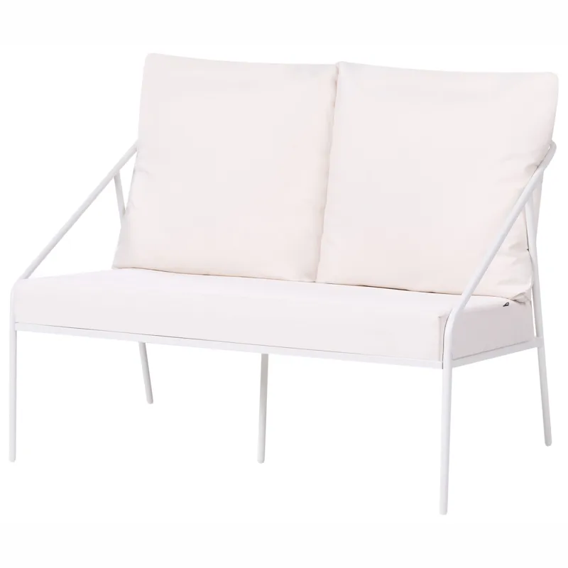 Sofagruppe udendørs med bord 4-personers Ustica - Hvid/Sort - Have - Udendørs miljø - Altan & terrasse - Altanmøbler