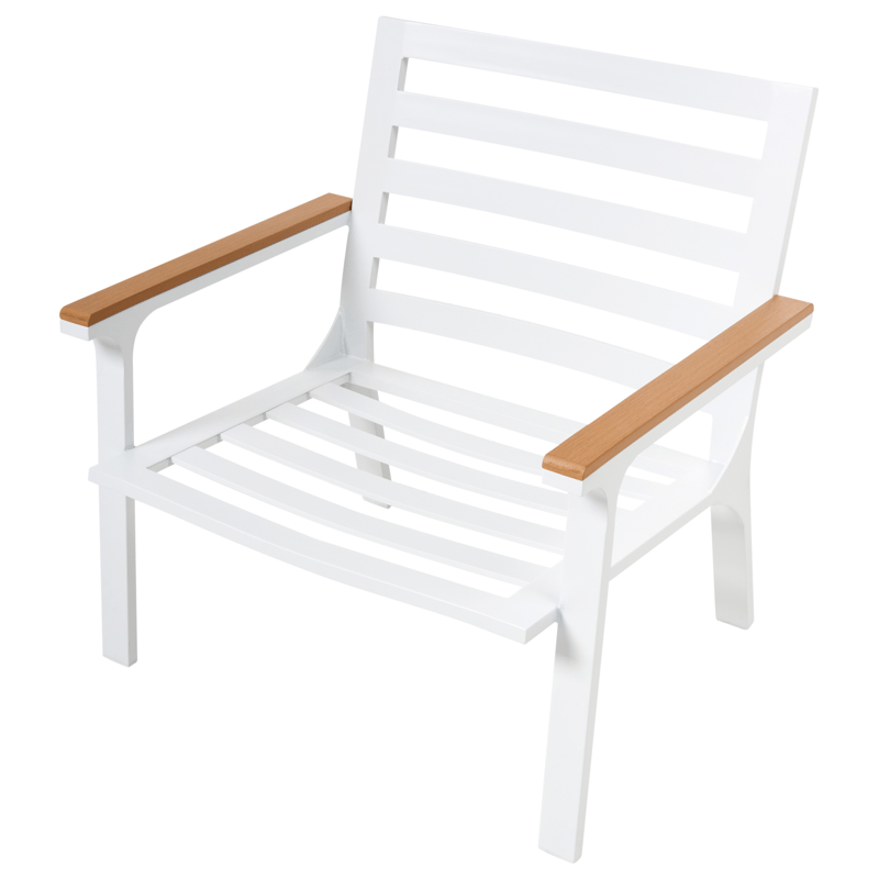 Sofagruppe udendørs med bord 4-personers Orero - Beige/Hvid/Brun - Have - Udendørs miljø - Altan & terrasse - Altanmøbler