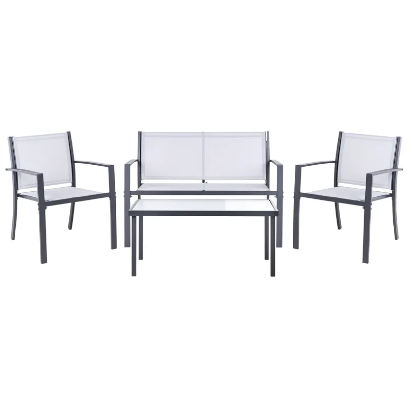 Sofagruppe udendørs med bord 4-personers Tavoleto, Grå