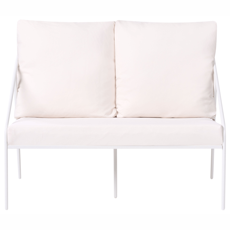 Sofagruppe udendørs med bord 4-personers Ustica - Hvid/Sort - Have - Udendørs miljø - Altan & terrasse - Altanmøbler