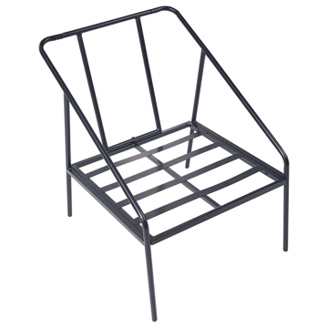 Sofagruppe udendørs med bord 4-personers Ustica - Sort/Hvid - Havemøbler - Loungemøbler - Sofagrupper udendørs