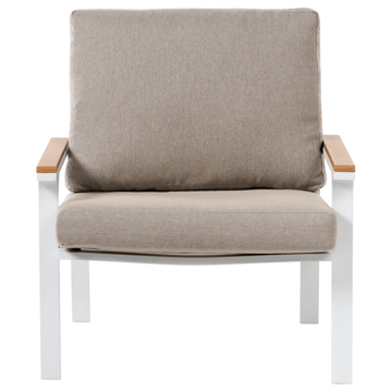 Sofagruppe udendørs med bord 4-personers Orero - Beige/Hvid/Brun - Havemøbler - Loungemøbler - Sofagrupper udendørs
