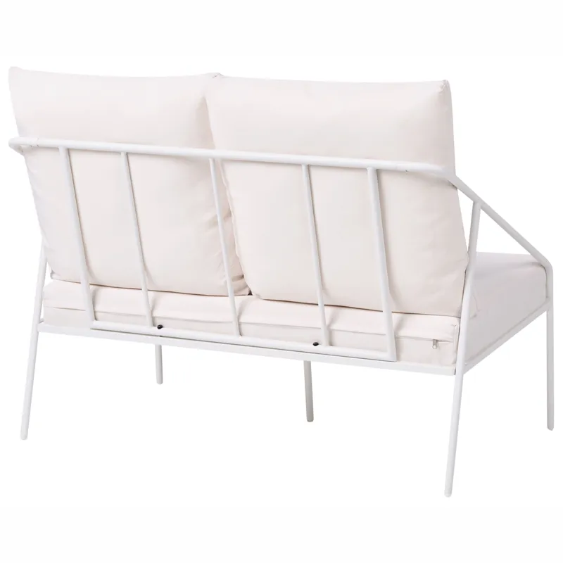 Sofagruppe udendørs med bord 4-personers Ustica - Hvid/Sort - Have - Udendørs miljø - Altan & terrasse - Altanmøbler