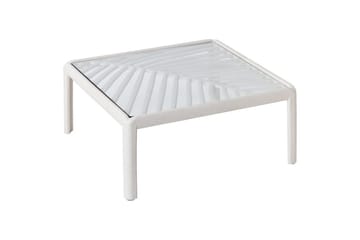 Soffbord Beliani Ferretti Beige - Havemøbler - Balkon - Balkonmøbler - Altanborde