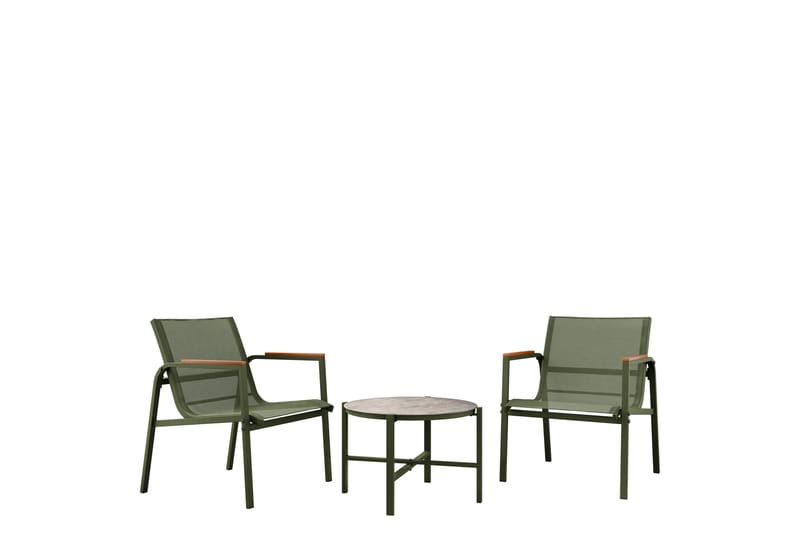Southglen Cafésæt Udendørs - Grøn - Havemøbler - Balkon - Balkonmøbler - Altansæt