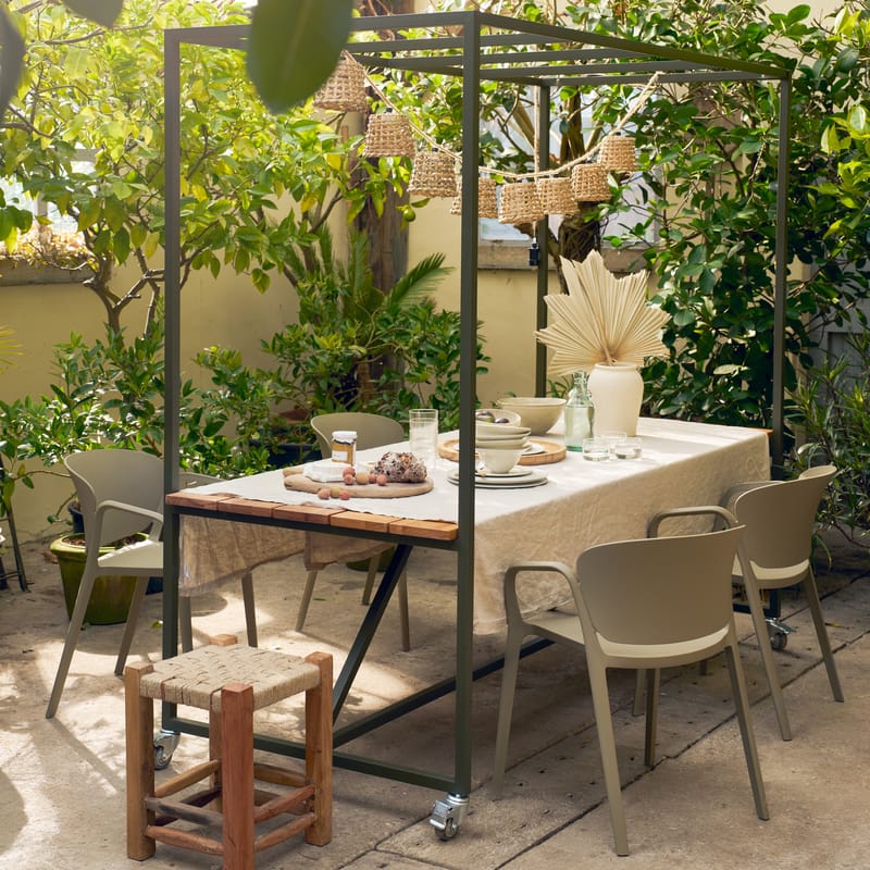 Spisebordsstol Bent udendørs - Grøn - Havemøbler - Balkon - Balkonmøbler - Altanstole