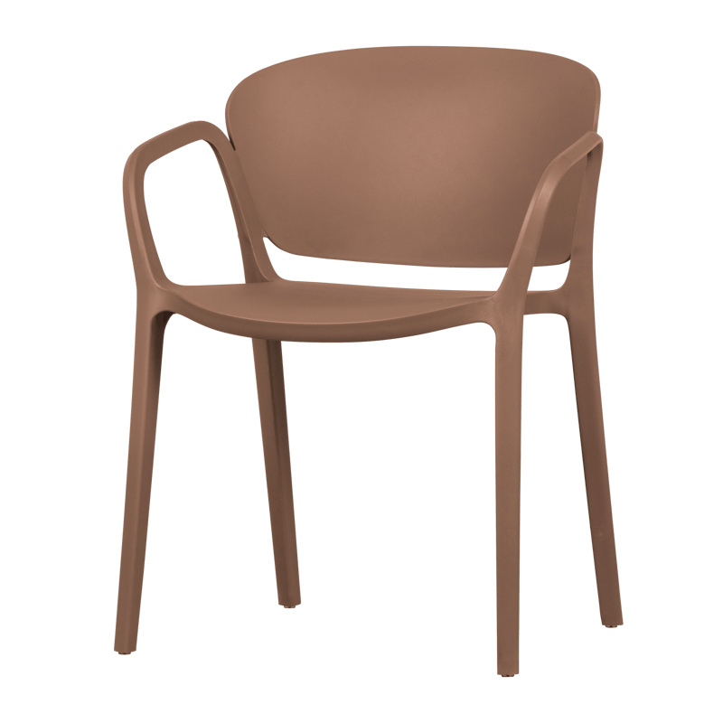 Spisebordsstol Bent udendørs, Laksefarvet