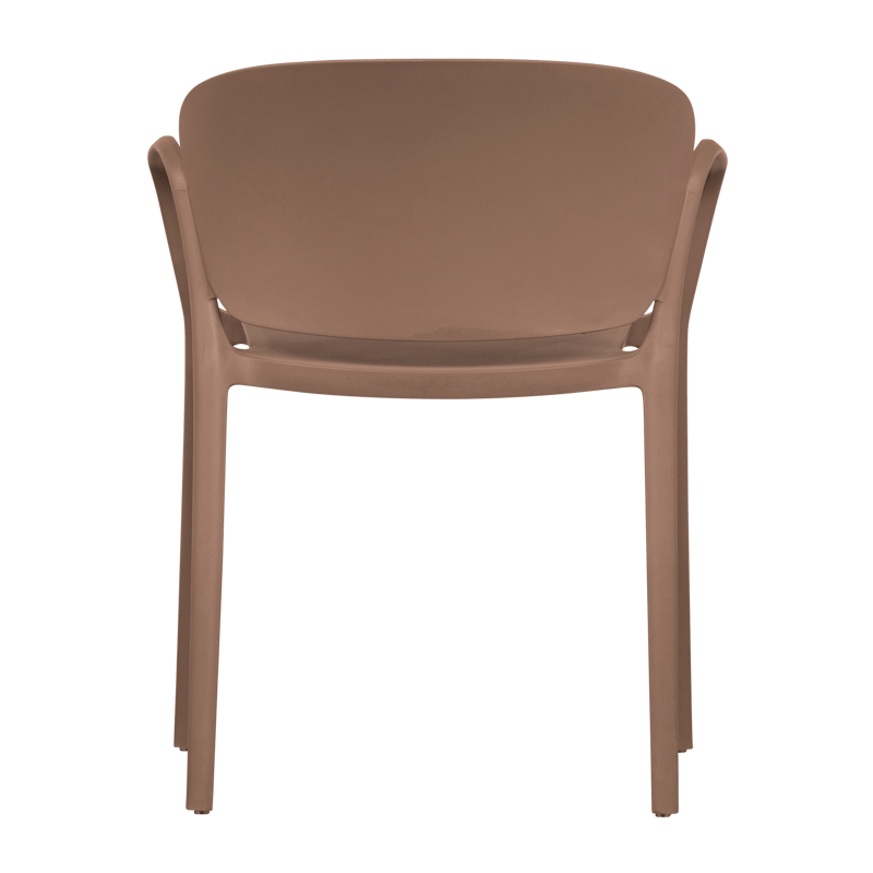 Spisebordsstol Bent udendørs - Laksefarvet - Havemøbler - Balkon - Balkonmøbler - Altanstole