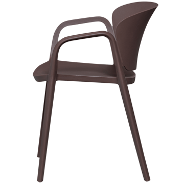 Spisebordsstol Bent udendørs - Lilla/Brun - Havemøbler - Balkon - Balkonmøbler - Altanstole
