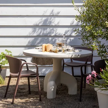 Spisebordsstol Bent udendørs - Lilla/Brun - Havemøbler - Balkon - Balkonmøbler - Altanstole