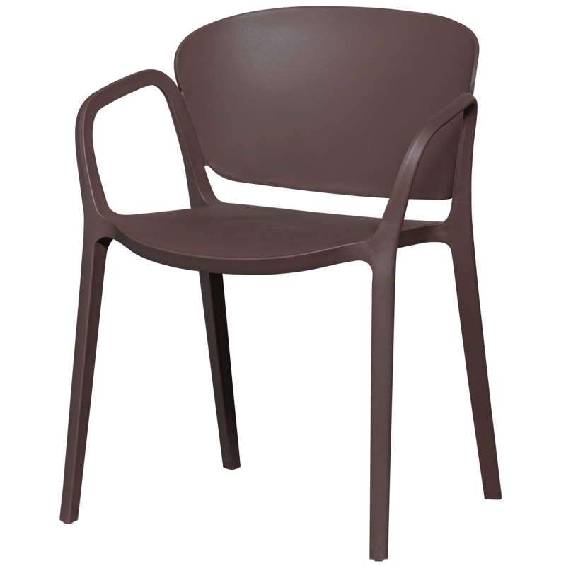 Spisebordsstol Bent udendørs, Lilla/Brun