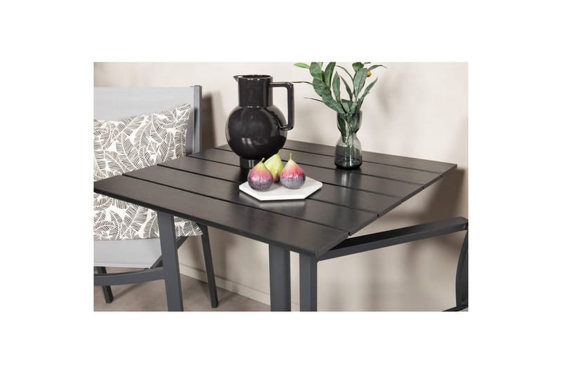 Spisegruppe Colorado Cafébord 70x70 cm Sort med 2 stk. Copacabana Stole - Havemøbler - Balkon - Balkonmøbler - Altansæt