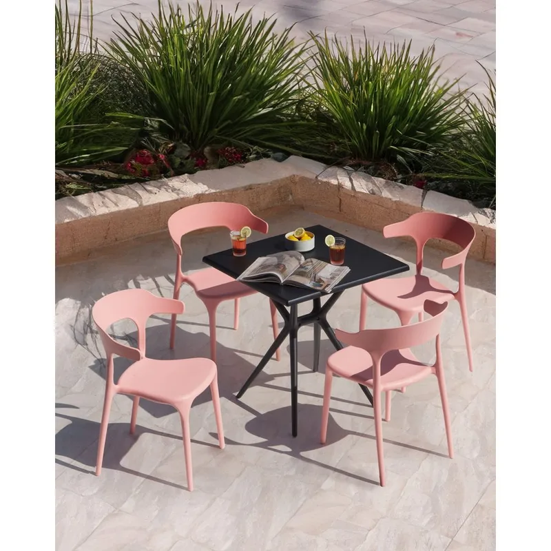 Spisestol Gubbio 4-pak - Rosa - Havemøbler - Balkon - Balkonmøbler - Altanstole