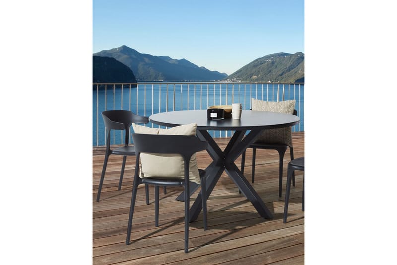 Squinzano Armstol 4 stk - Sort - Havemøbler - Balkon - Balkonmøbler - Altanstole