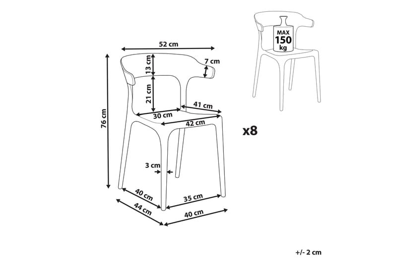 Squinzano Armstol - Grå - Havemøbler - Balkon - Balkonmøbler - Altanstole