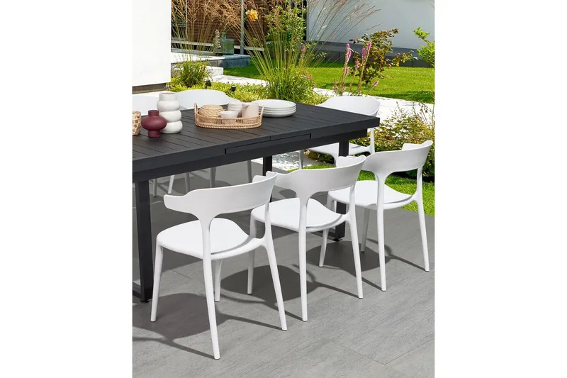 Squinzano Armstol - Hvid - Havemøbler - Balkon - Balkonmøbler - Altanstole