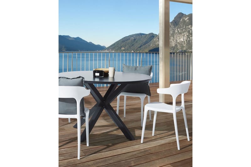 Squinzano Armstol - Hvid - Havemøbler - Balkon - Balkonmøbler - Altanstole