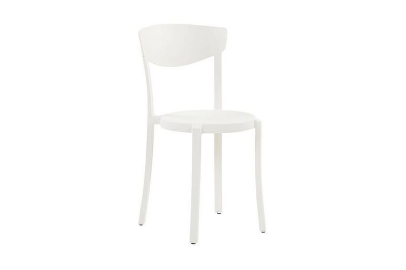 Stol 4 st hvid VIESTE - Hvid - Spisebordsstole udendørs - Altanstole