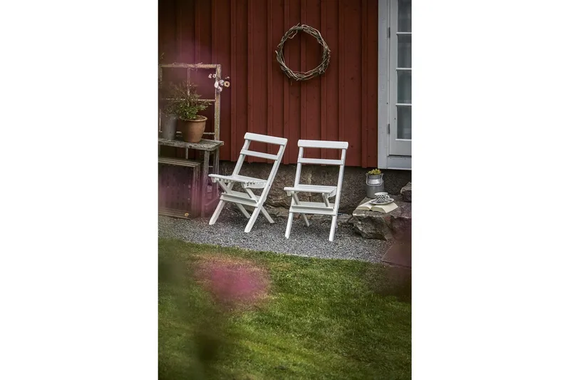 Stol Hillerstorp Torpet klapstol Hvid - Hvid - Havemøbler - Balkon - Balkonmøbler - Altanstole