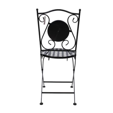 Stol HOME4YOU Checker sort metal - sort - Havemøbler - Balkon - Balkonmøbler - Altanstole