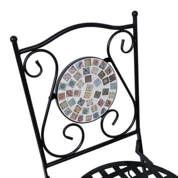 Stol HOME4YOU Checker sort metal - sort - Havemøbler - Balkon - Balkonmøbler - Altanstole