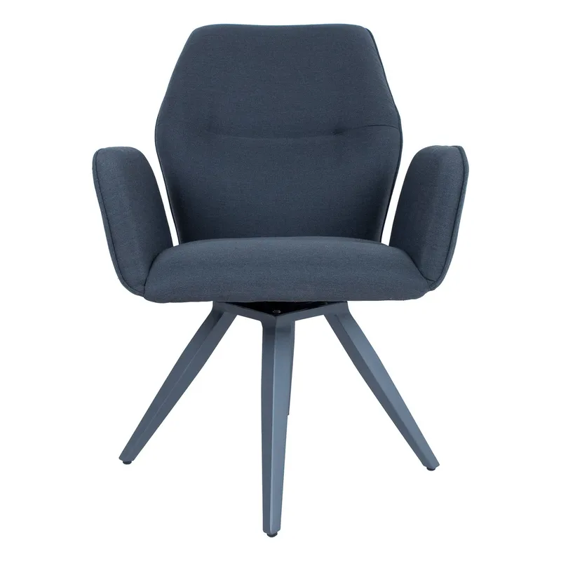 Stol HOME4YOU Columbus drejestol mørkegrå - mørkegrå - Havemøbler - Balkon - Balkonmøbler - Altanstole