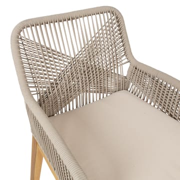 Stol HOME4YOU Florida 58x66x83 cm Akacie, beige - Beige - Havemøbler - Balkon - Balkonmøbler - Altanstole