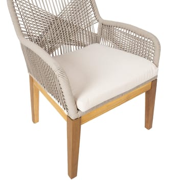 Stol HOME4YOU Florida 58x66x83 cm Akacie, beige - Beige - Havemøbler - Balkon - Balkonmøbler - Altanstole