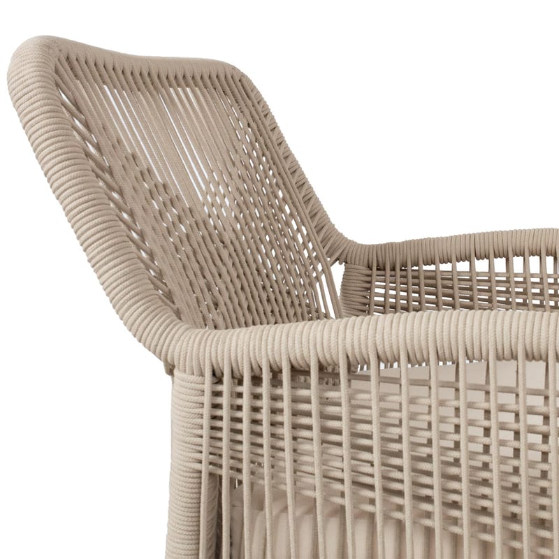 Stol HOME4YOU Florida 58x66x83 cm Akacie, beige - Beige - Havemøbler - Balkon - Balkonmøbler - Altanstole