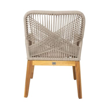 Stol HOME4YOU Florida 58x66x83 cm Akacie, beige - Beige - Havemøbler - Balkon - Balkonmøbler - Altanstole