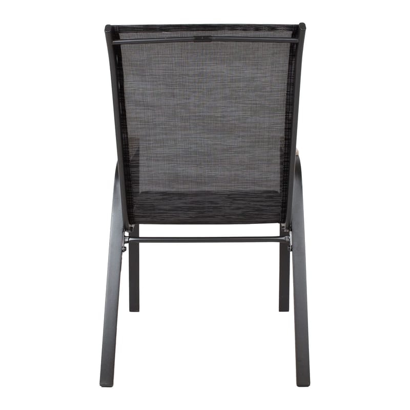Stol HOME4YOU Galway Sort - Sort - Havemøbler - Balkon - Balkonmøbler - Altanstole