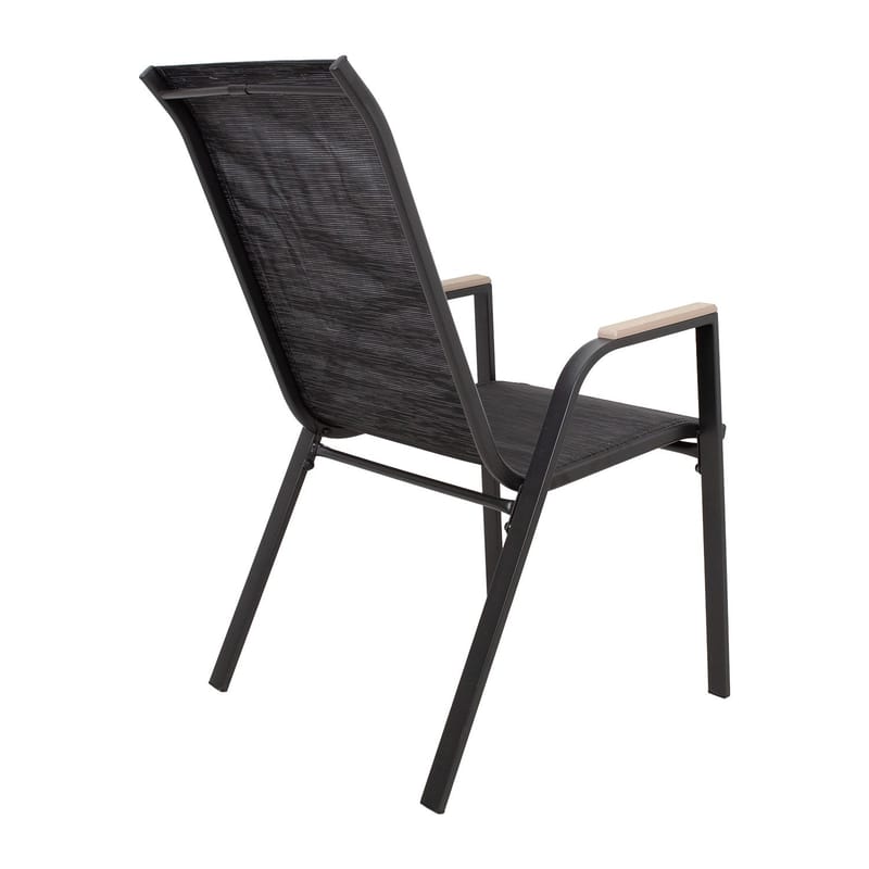 Stol HOME4YOU Galway Sort - Sort - Havemøbler - Balkon - Balkonmøbler - Altanstole