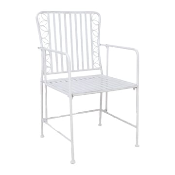 Stol HOME4YOU Jasmine antikhvid metal - antik hvid - Havemøbler - Balkon - Balkonmøbler - Altanstole