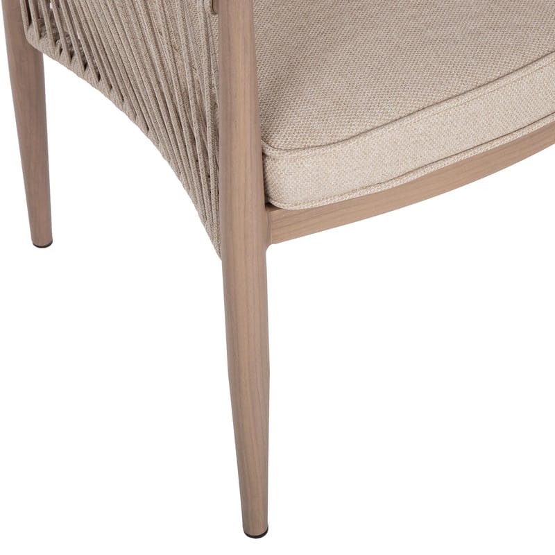 Stol HOME4YOU Medina 62x60x74 cm Beige - Beige - Havemøbler - Balkon - Balkonmøbler - Altanstole