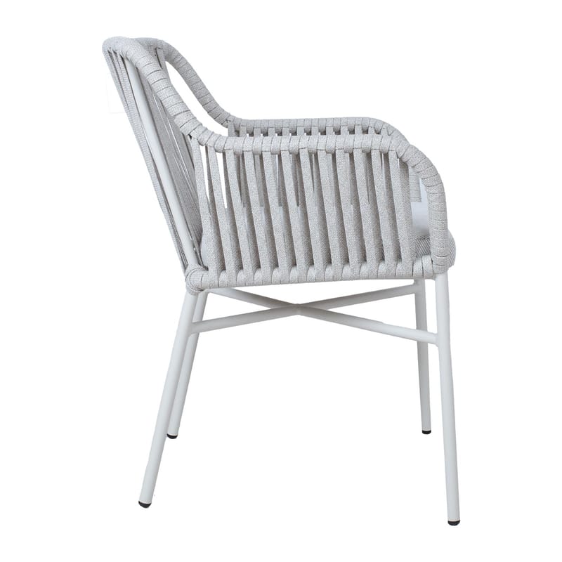 Stol HOME4YOU Melrose grå - Beige - Havemøbler - Balkon - Balkonmøbler - Altanstole