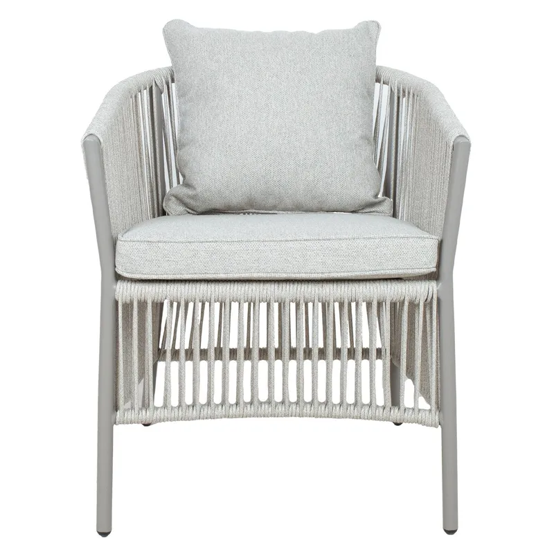 Stol HOME4YOU Silva gråbeige - Grålig beige - Havemøbler - Balkon - Balkonmøbler - Altanstole