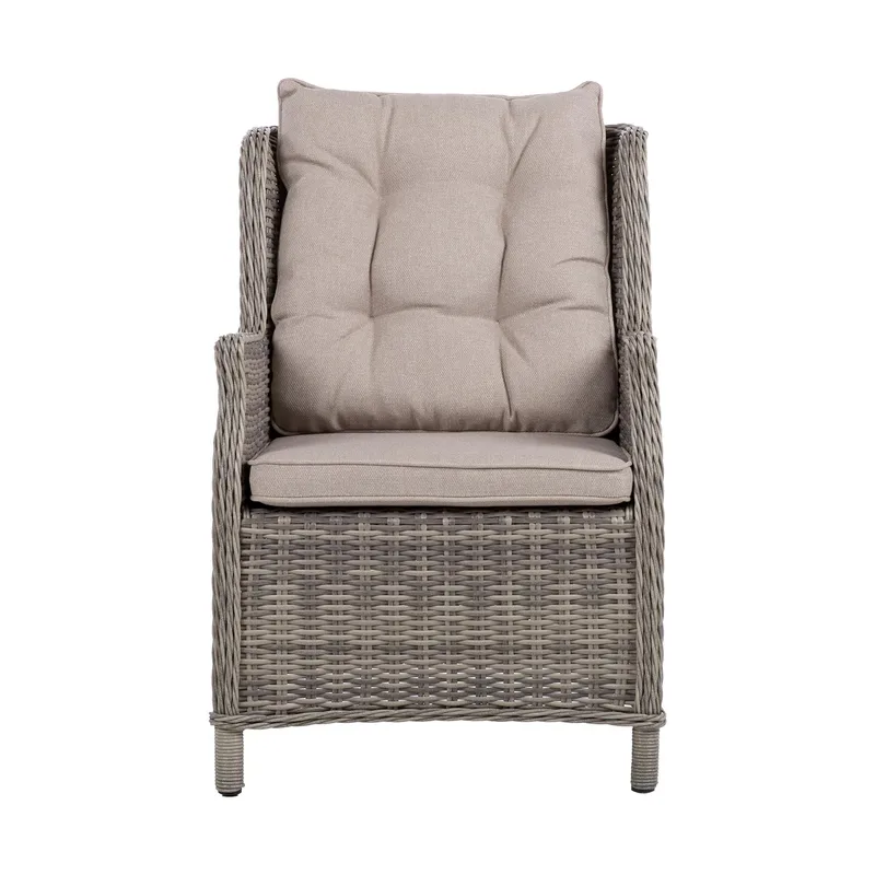 Stol HOME4YOU Trento Lysegrå - Lysegrå - Havemøbler - Balkon - Balkonmøbler - Altanstole