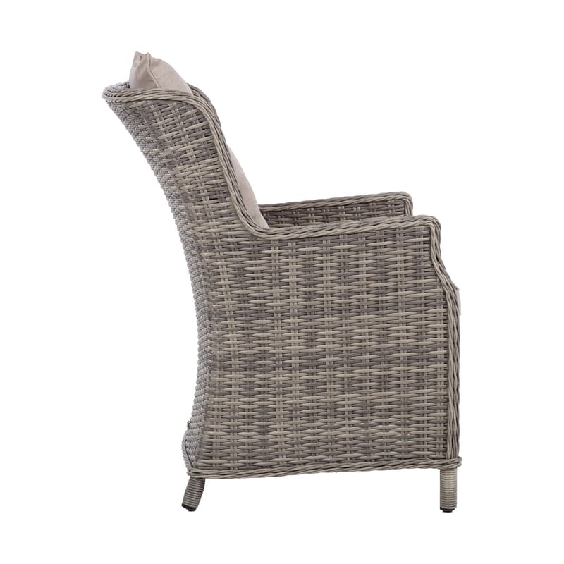 Stol HOME4YOU Trento Lysegrå - Lysegrå - Havemøbler - Balkon - Balkonmøbler - Altanstole