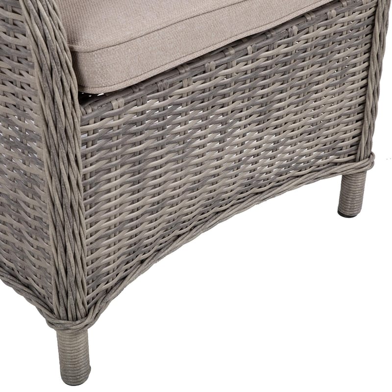 Stol HOME4YOU Trento Lysegrå - Lysegrå - Havemøbler - Balkon - Balkonmøbler - Altanstole