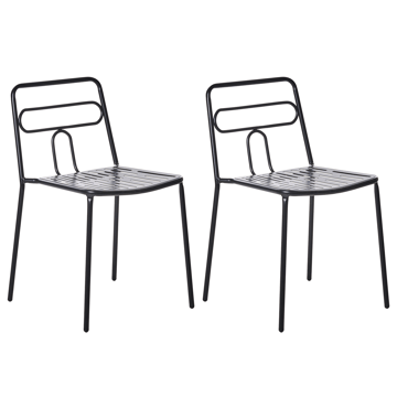 Stol udendørs Agerola - Sort - Havemøbler - Balkon - Balkonmøbler - Altanstole
