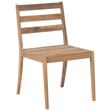 Stol udendørs Chioggia akacietræ - Brun - Havemøbler - Balkon - Balkonmøbler - Altanstole