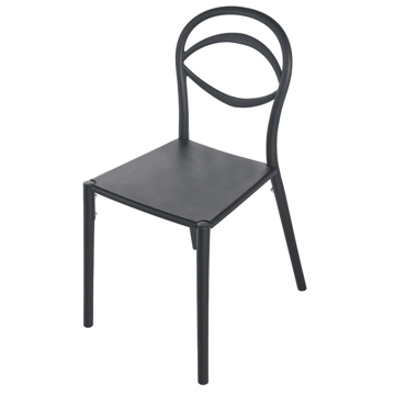 Stol udendørs Covolo - Sort - Havemøbler - Balkon - Balkonmøbler - Altanstole