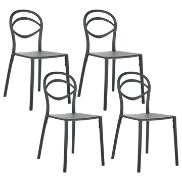 Stol udendørs Covolo - Sort - Havemøbler - Balkon - Balkonmøbler - Altanstole