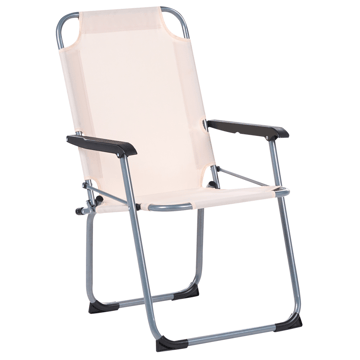 Stol udendørs Galatsi foldbar - Beige/Sort/Grå - Havemøbler - Balkon - Balkonmøbler - Altanstole